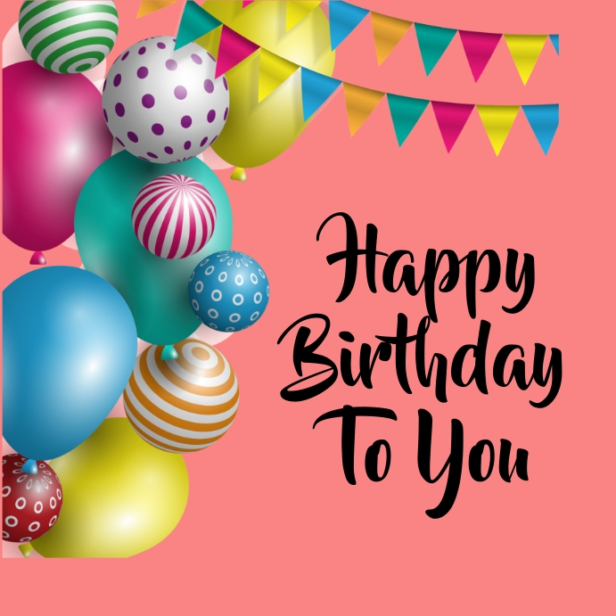 Happy Birthday Template Instagram Post PosterMyWall