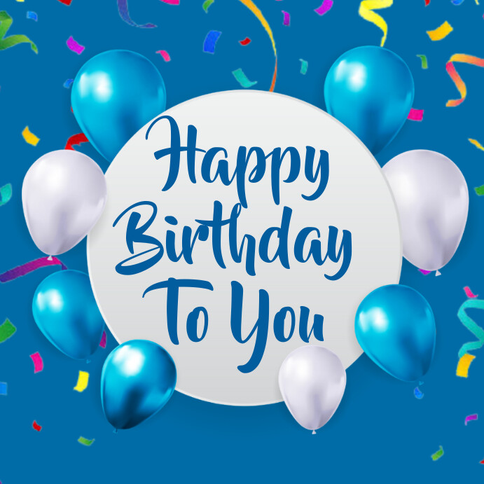 Happy Birthday Template Instagram Post PosterMyWall