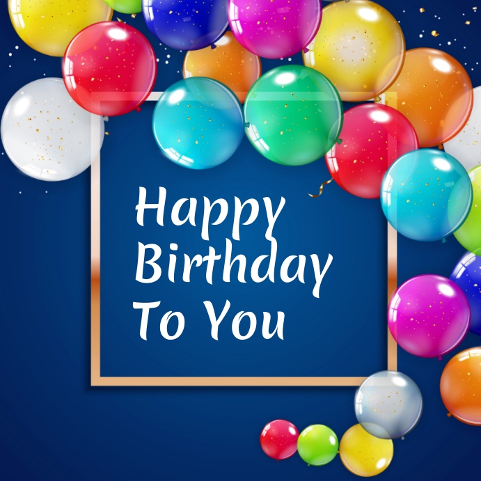 Happy Birthday Template Instagram Post PosterMyWall