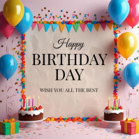 Happy Birthday Template Instagram Post