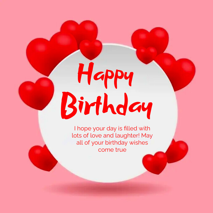HAPPY BIRTHDAY TEMPLATE ONLINE GREETING CARDS PosterMyWall