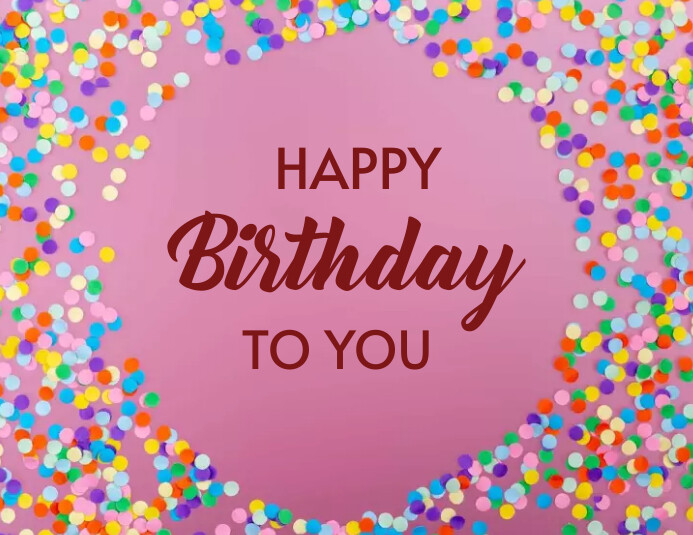 Happy birthday template online greeting cards PosterMyWall