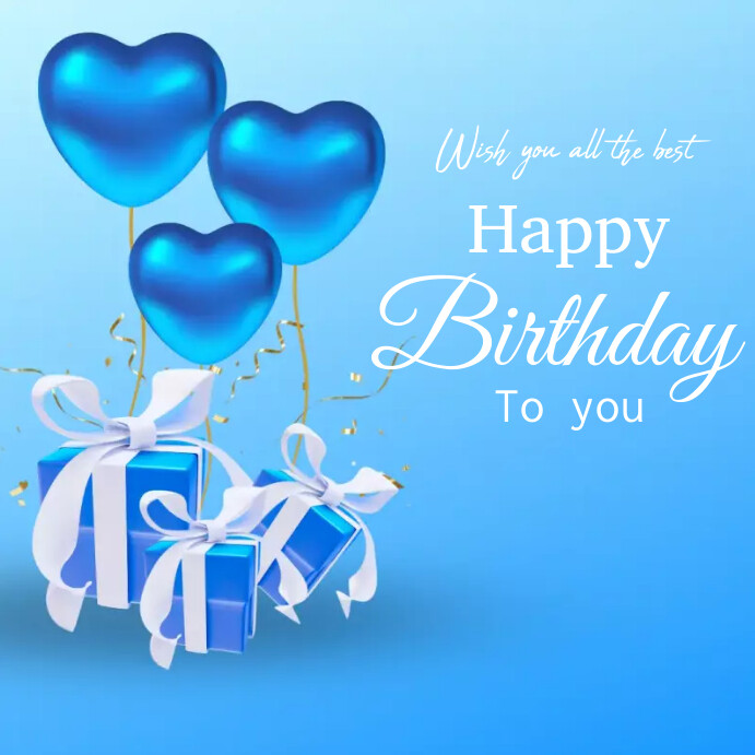 Happy birthday template online Greeting Cards PosterMyWall