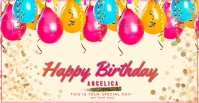 happy birthday template poster Facebook Event Cover