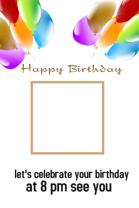 Copy of Happy Birthday Templates | PosterMyWall