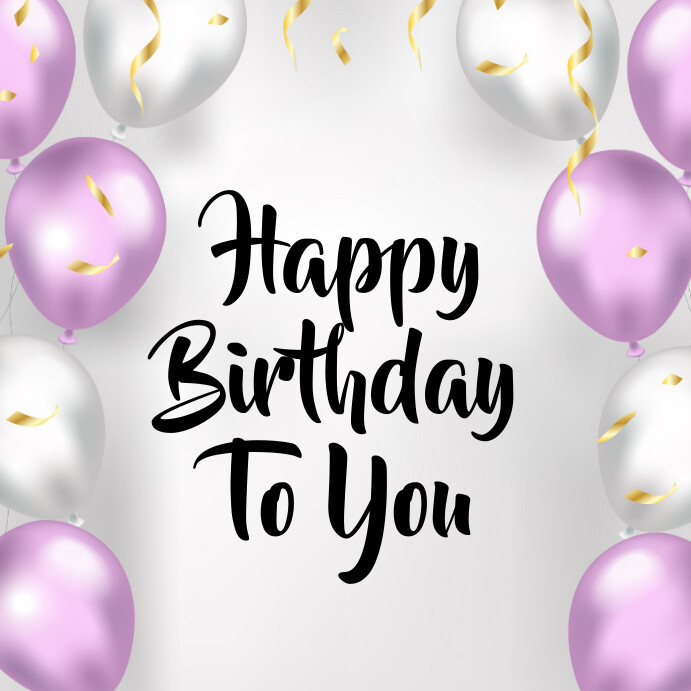 Happy birthday templates Instagram post PosterMyWall Happy birthday templates Instagram post PosterMyWall