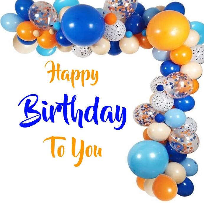 Happy birthday templates Instagram post PosterMyWall