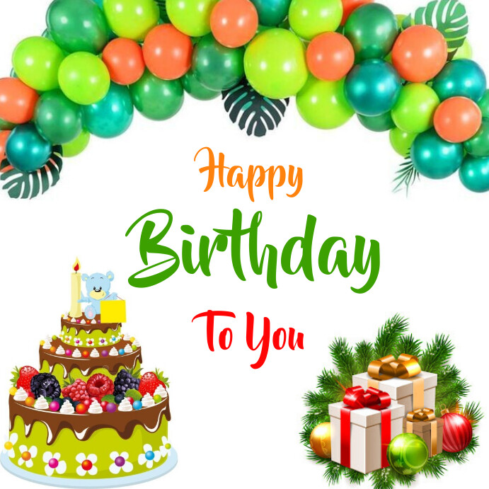 Happy birthday templates Instagram post PosterMyWall