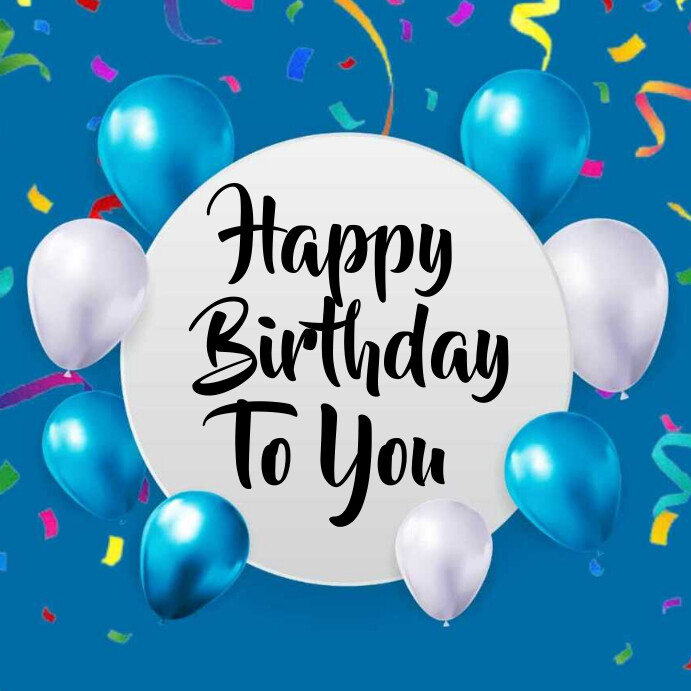 Happy birthday templates instagram post PosterMyWall