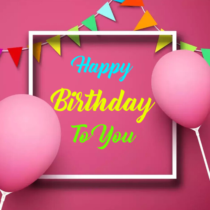 Happy birthday templates Instagram post PosterMyWall