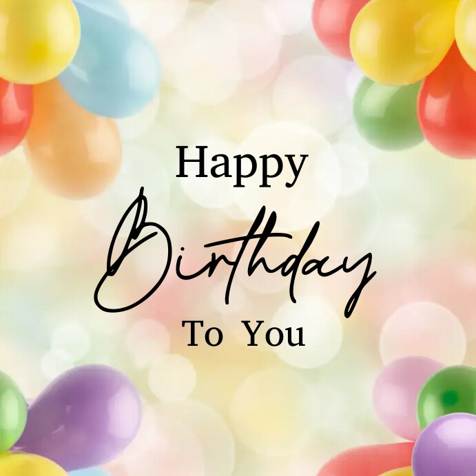 free and customizeable happy birthday templates -... Happy birthday templates online greeting card | PosterMyWall