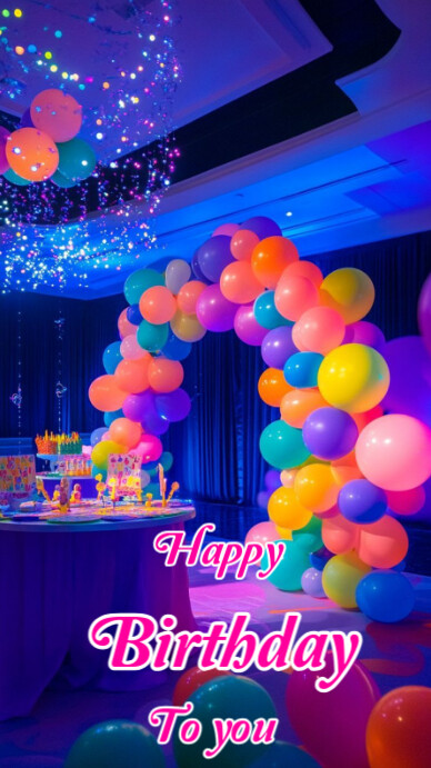 Happy birthday to you 2025 template Instagram-verhaal