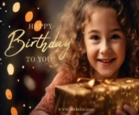 happy birthday to you celebration Rectangle moyen template