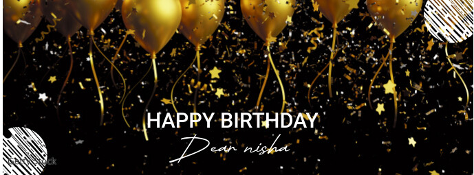Happy birthday to you Facebook Cover Photo template