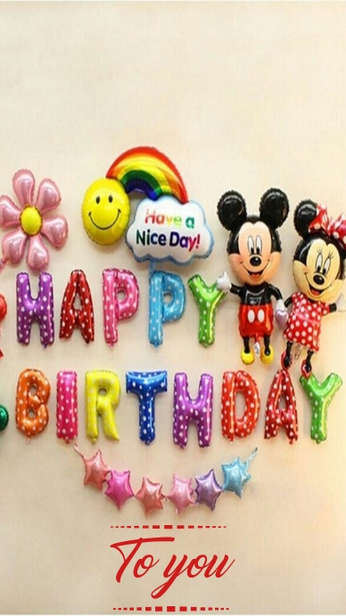 Happy birthday to you instagram Story template