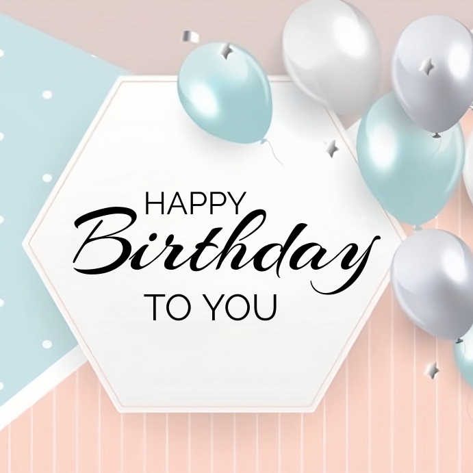 happy birthday to you poster template