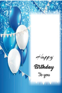 Happy Birthday To You  Poster Плакат template