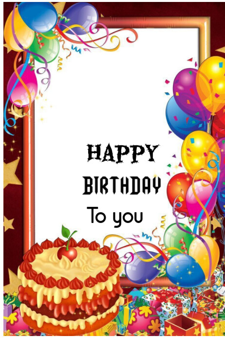 Happy Birthday To You Tem Poster 海报 template