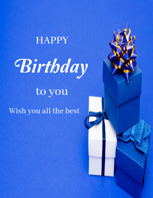 Happy birthday to you template 2025 Pamflet (VSA Brief)