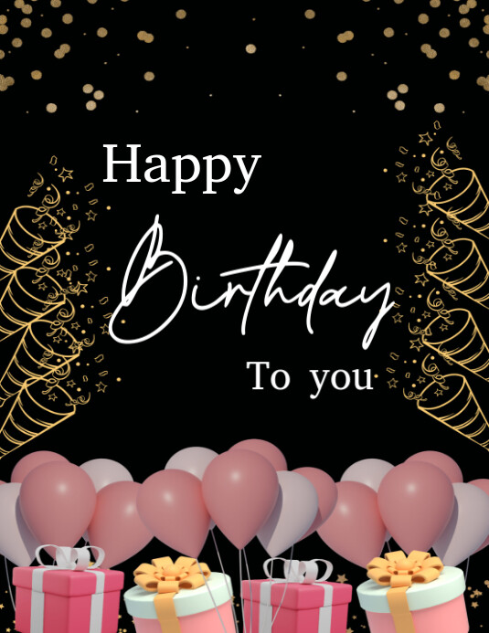 Happy birthday to you template 2025 Pamflet (VSA Brief)