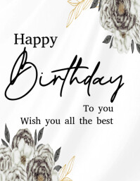 Happy birthday to you template 2025 Flyer (US Letter)