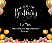Happy birthday to you template 2026 Medium Rectangle