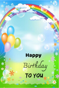 Happy Birthday To You Templte  Poster Plakat template