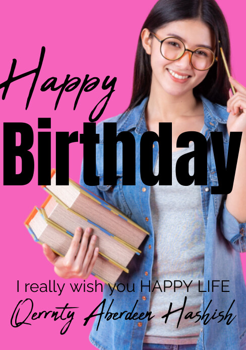 Happy birthday to you too best wishes A5 template