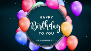 Happy Birthday To You Video Banner Ekran reklamowy (16:9) template