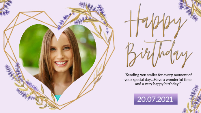 Birthday Greeting Twitter Post Template | PosterMyWall