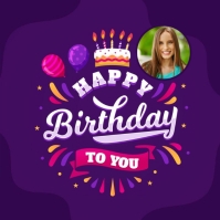 Happy Birthday TWITTER DESIGN Template | PosterMyWall