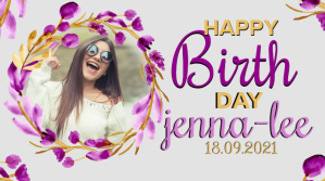 Hvid Birthday Celebration Iphosti le-Twitter Template