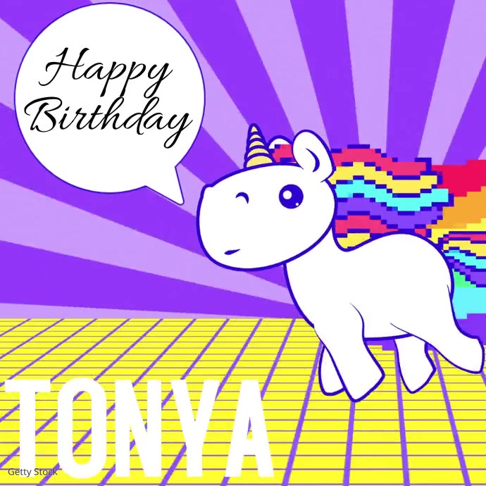 Modele Voeux Video Joyeux Anniversaire Licorne Postermywall Modele Voeux Video Joyeux Anniversaire Licorne Postermywall