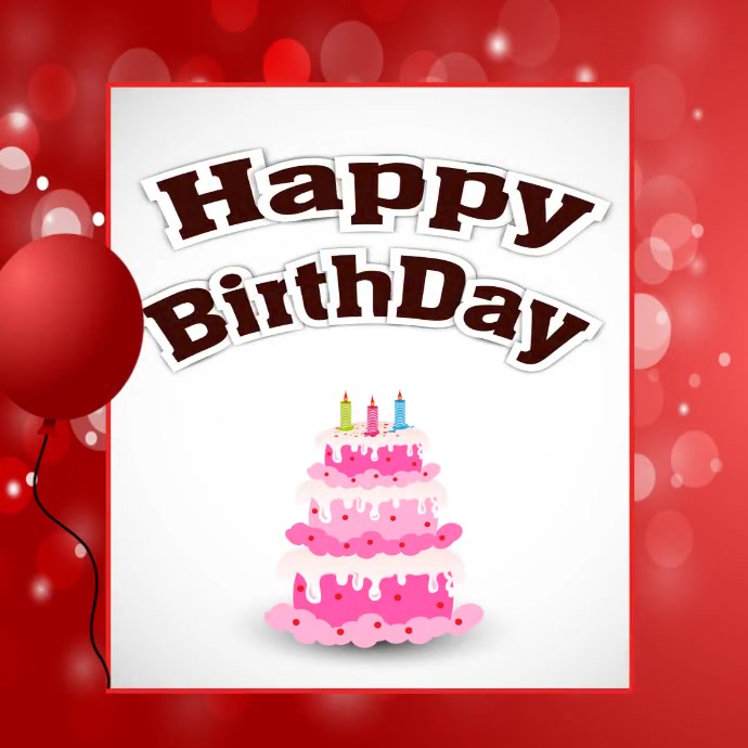 happy birthday video Ilogo template