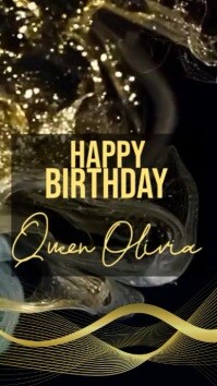 Happy birthday video Instagram Story template