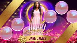 Happy Birthday video design template