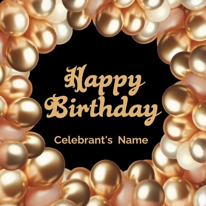 Happy birthday Video Template PosterMyWall