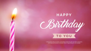 Rose Birthday Celebration Digitalt display Template