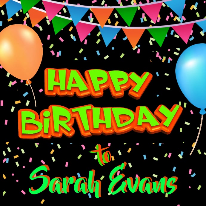 Happy Birthday Video Greeting Template PosterMyWall