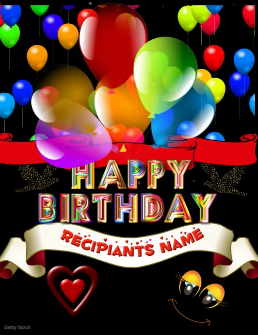 Happy Birthday Video Flyer Template PosterMyWall Happy Birthday Video Flyer Template PosterMyWall