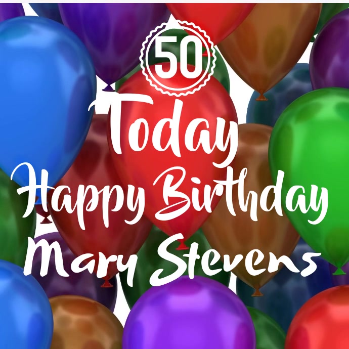 Happy Birthday Video Template PosterMyWall