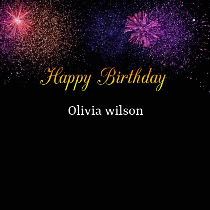 Happy Birthday Video Template Publicação no Instagram