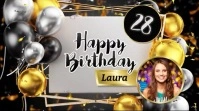 Happy Birthday Video Wishes Online Template Digital Display (16:9)