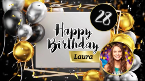 Happy Birthday Video Wishes Online Template Digital Display (16:9)