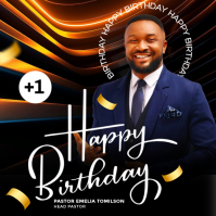 Happy Birthday Wish Flyer Instagram Post template