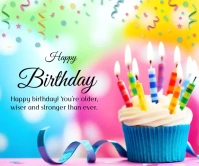 Happy birthday wish templates Large Rectangle