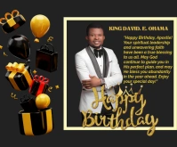 happy birthday wishes Rettangolo medio template