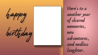 21th birthday Pantalla Digital (16:9) template