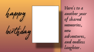 21th birthday Digitalt display (16:9) template