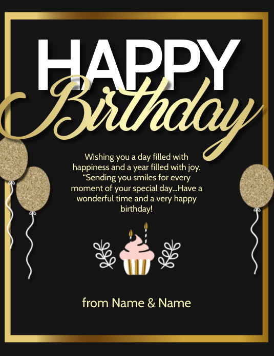 Happy Birthday Flyer Template Happy Birthday Flyer Template